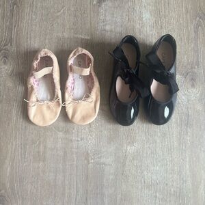 Capezio Black and Tan Dress Shoes for Dance